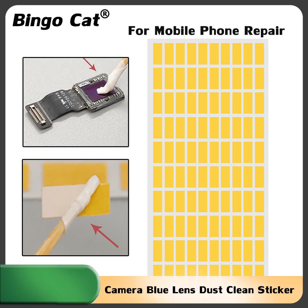 Dust Removal Sticker - Tylna kamera niebieski obiektyw z naklejką