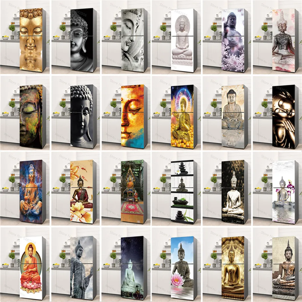 Buddha Art Vinyl Fridge Sticke – Full Cover Adhesive recenzja i cena